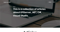 Desktop Screenshot of patrickvankleef.com